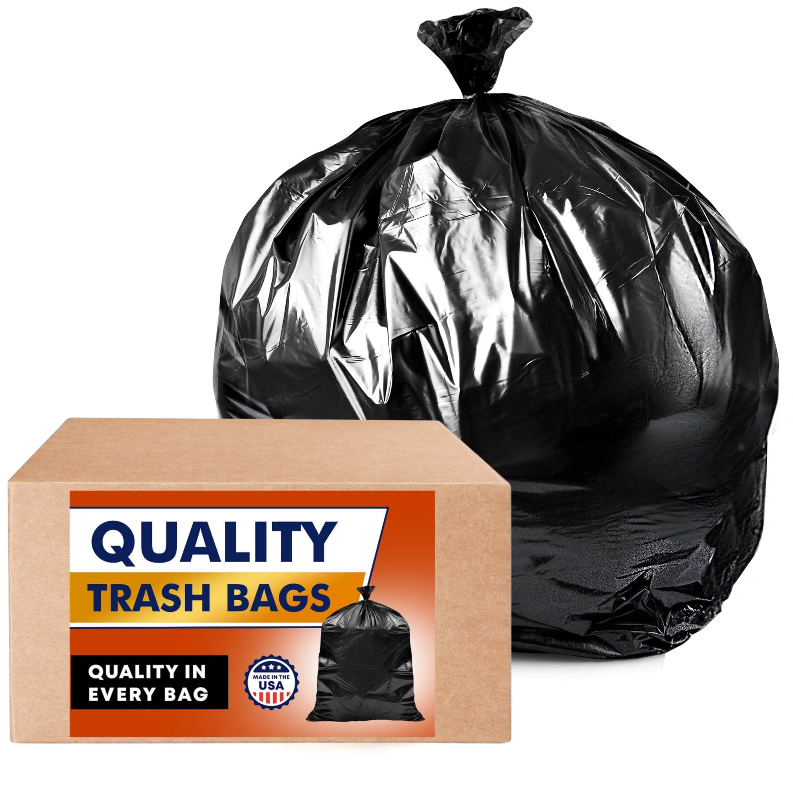 Mua Tasker 55 Gallon Contractor Trash Bags 3 Mil (50 Bags w/Ties) Large
