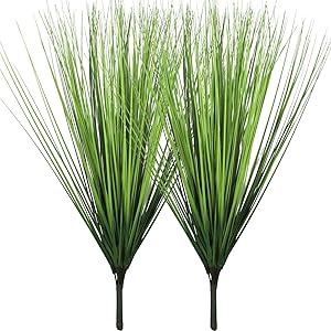 Artificial Plants Fake Wheat Grass Plant Faux Stems Greenery Ferns for Outdoor Indoor Floral Wedding Decor 23.6