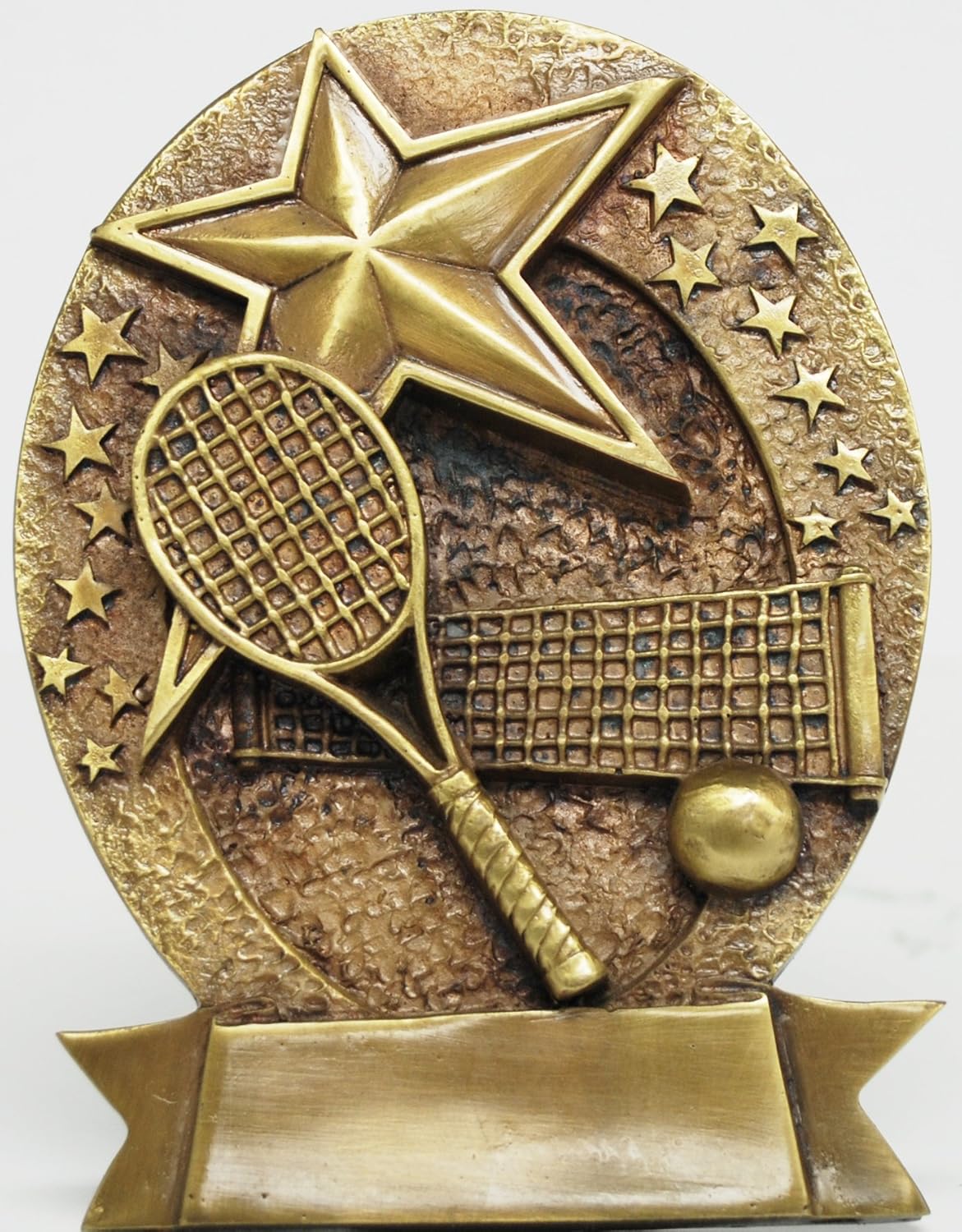 Gold Tennis Plaque Sports Award Medals Sports & Outdoors