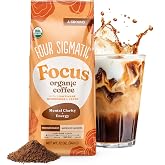 Four Sigmatic Focus Ground Coffee | Organic Ground Coffee with Lion's Mane Mushroom and Yacon for Mental Clarity &amp; Energy Support | 12oz Bag