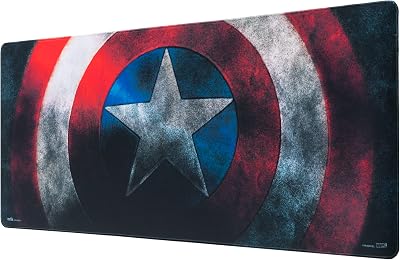 Grupo Erik Captain America Shield XXL Mouse Pad 80x35 cm Gaming Desk Mat