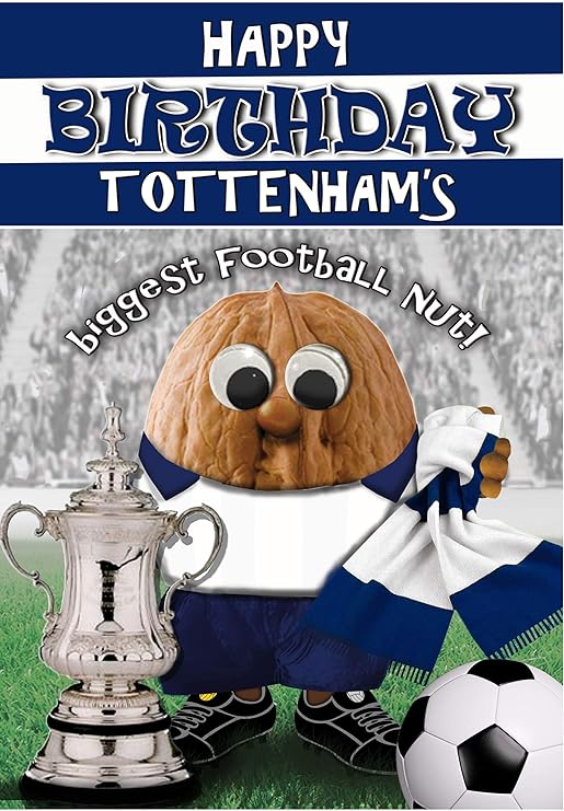 Birthday Card Tottenham Hotspur FC Football Sports Nut Amazon.co
