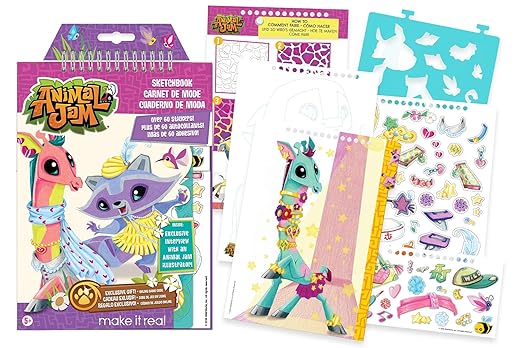 Animal Jam Large Art Sketch Book