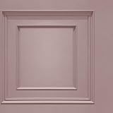 YöL Oliana Wood Panel Effect Wallpaper Pink 10m 53cm 3D shaded panels