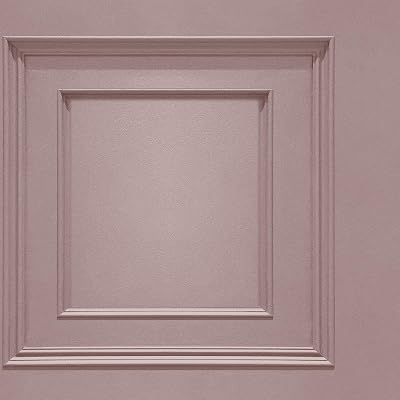 YöL Oliana Wood Panel Effect Wallpaper Pink 10m 53cm 3D shaded panels