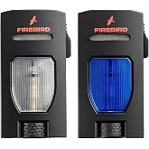 Firebird Rogue Torch Lighter 2 Pack, Blue and Clear Refillable Butane Lighters, Single Flame, Single Action Ignition, Fuel Window, Adjustable Flame Wheel, Piezo Ignition, Ships Empty