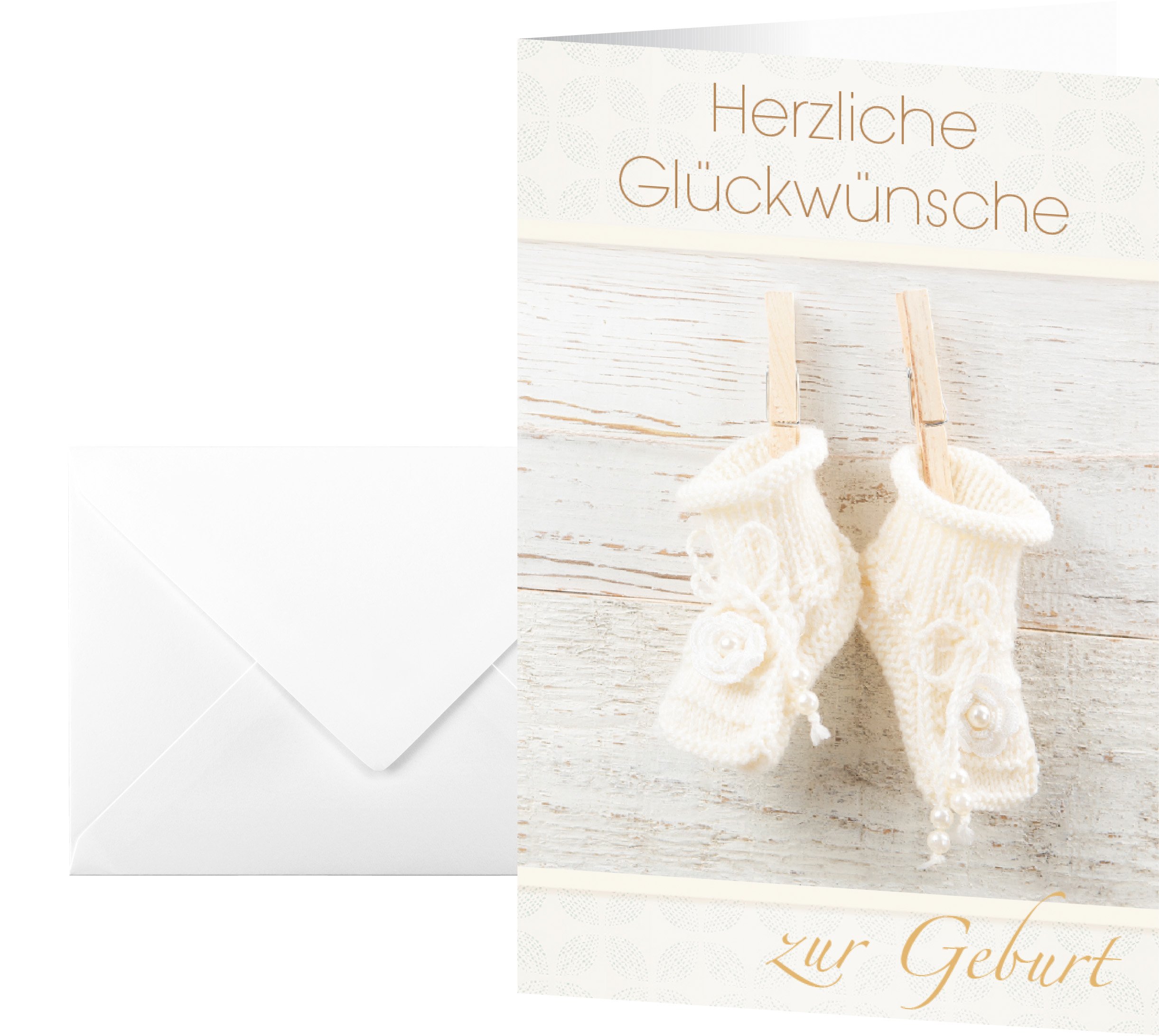 SIGEL 10 x Baby Greeting Cards - DS040 with Envelopes