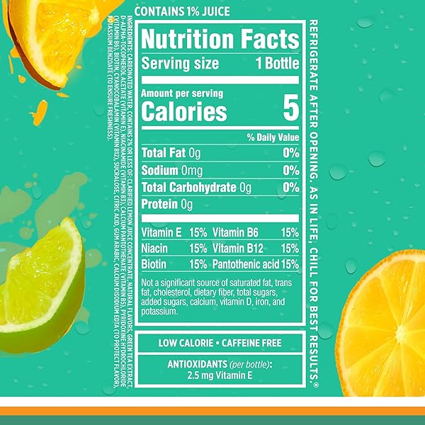 SPARKLING ICE, LEMON LIME SPARKLING WATER, ZERO SUGAR FLAVORED WATER, WITH VITAMINS AND ANTIOXIDANTS, LOW CALORIE BEVERAGE, 17 FL OZ (PACK OF 12)