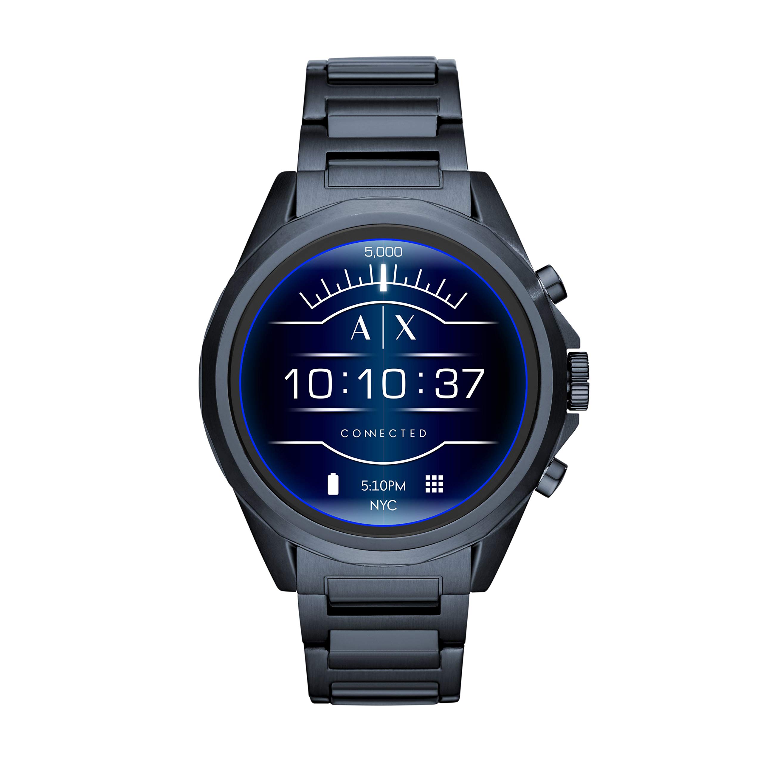 Armani Exchange Men's Smartwatch Powered with Wear OS by Google with Heart Rate, GPS, NFC, and Smart