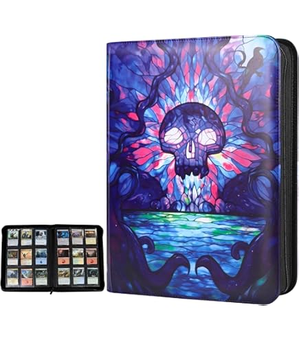 Amazon.com: MTGPRO Trading Card Binder,9-Pocket Binder for Trading Cards  Holds 720 Cards,Premium Collector Card Album for Standard Cards,Card  Collection Folder for MTG,TCG,Yugioh,Game Cards (A-Colorful Patterns) :  Toys & Games