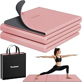 Readaeer Double Color Yoga Mat - 72"x24"x0.24" (6mm),Non-Slip TPE Exercise Mat