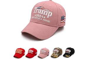 HOMESLIK Trump 2024 Hat MAGA Hat Embroidered Save America Again Donald Trump Slogan USA Adjustable Baseball Cap for Woman Men
