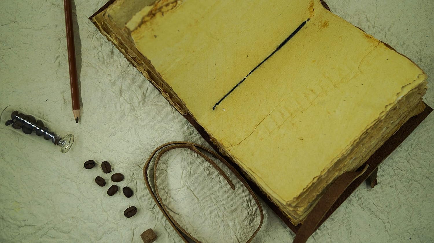 OVERDOSE Deckle Brown Leather Journal - Image 5