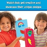 Galt Jelly Stickers Craft Kit Kids Sticker Paint Set 7 Bottles 2 Sheets view 3