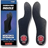 Morton´s Extension Orthotic, Carbon Fiber Rigid Insole - 1 Pair - Morton's Toe, Turf Toe, Hallux Limitus, Hallux Rigidus, Arthritis (W13/M12)