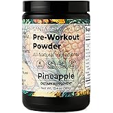 Santa Cruz Paleo Pre Workout Powder Electrolytes, Magnesium, Potassium, Sea Salt & L Citrulline, Caffeine & Sugar Free Preworkout Drink Mix for Energy & Hydration, Pineapple Flavor, 30 Servings