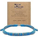 HARACRAFT Morse Code Bracelet For A Cause, Awareness Puzzle Ribbon Protection Inspirational Gift Health Ribbon Wristband Surfer String Bracelet for Men, Women