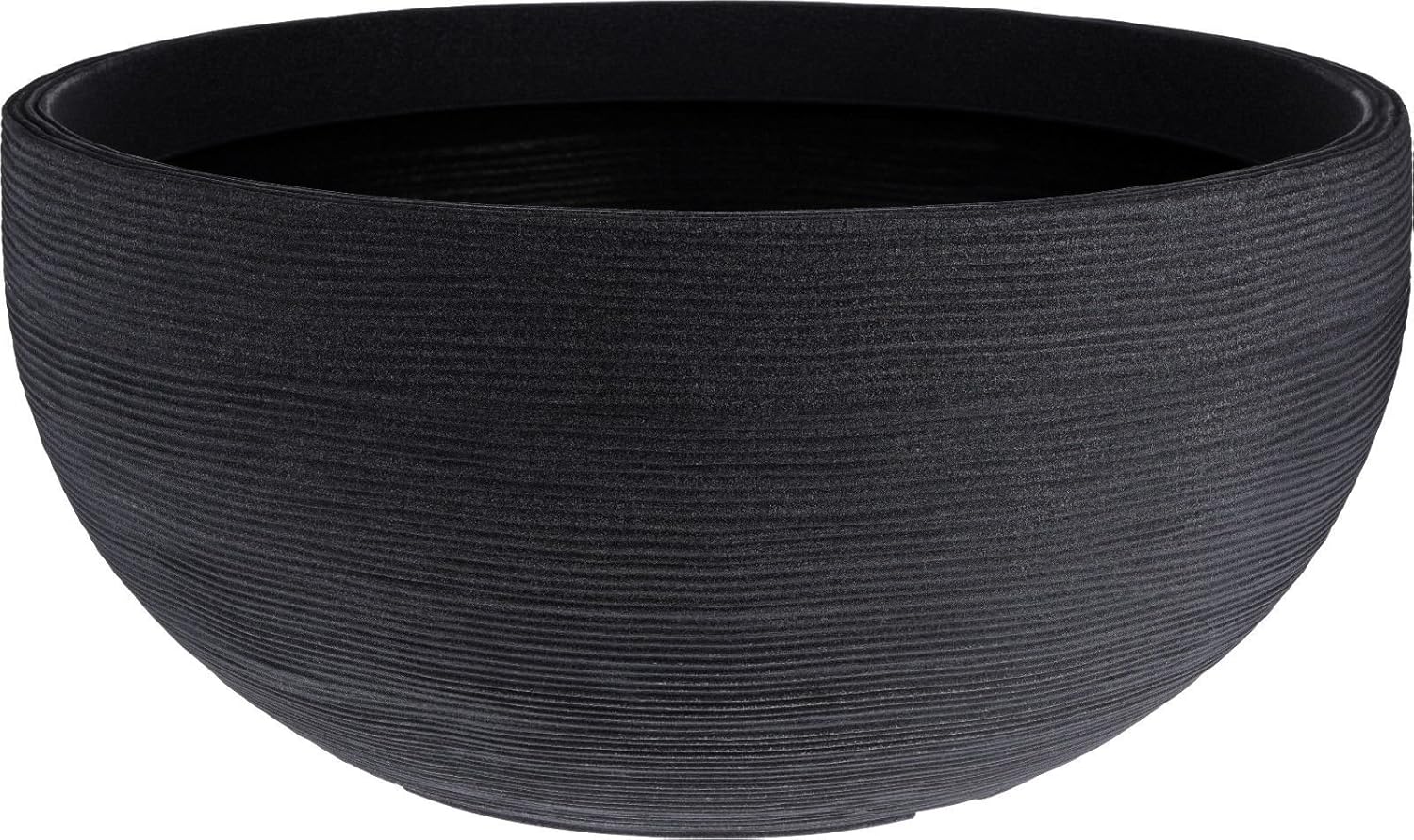 Koopman Large Ribbed Round Bowl Planter 