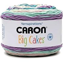 Caron BIG Cakes, Acrylique, Brique Caramel, 300G, Set De 300 Pièces