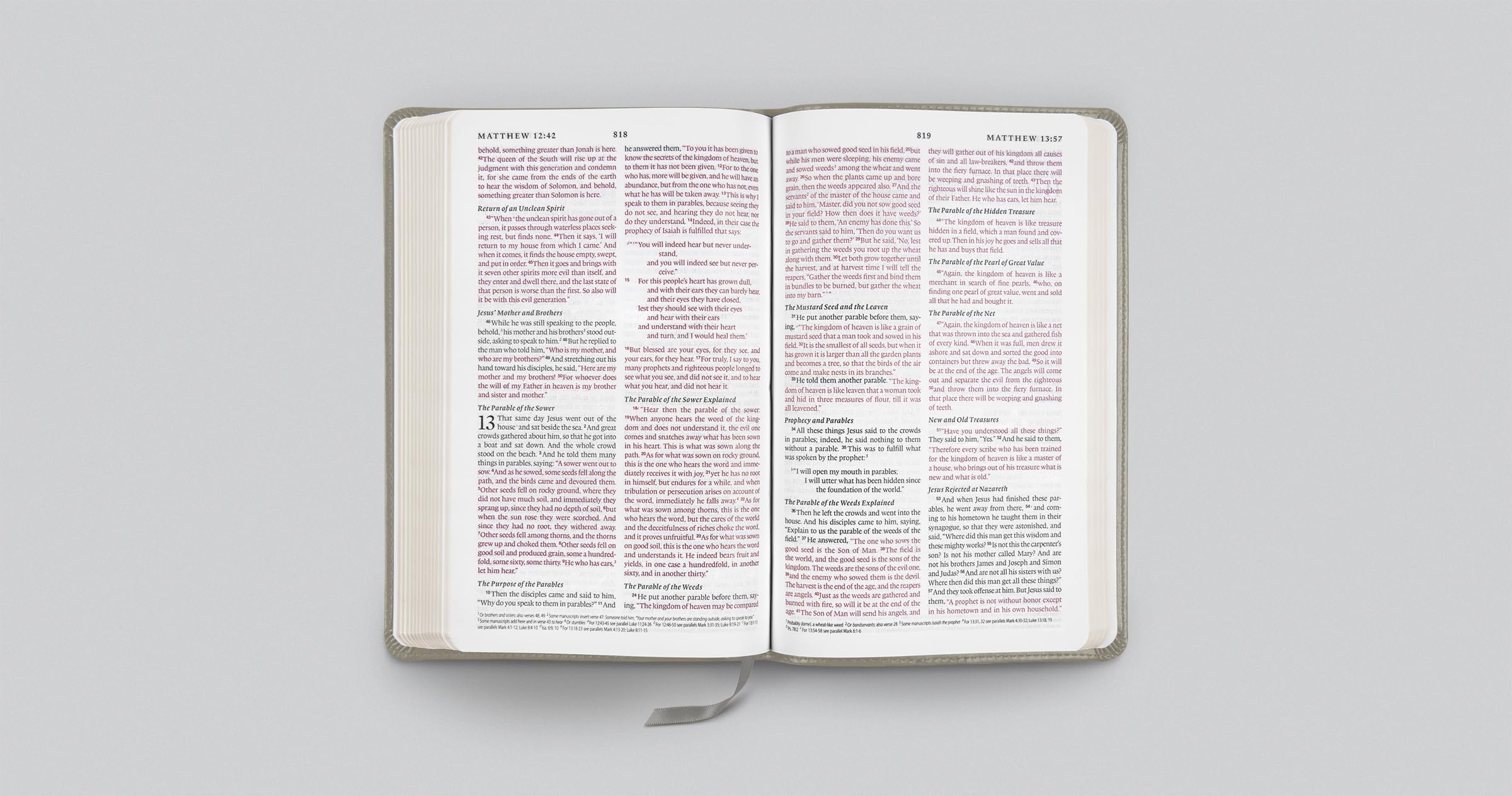 ESV Thinline Bible, Red Letter (TruTone, Stone, Branch Design): Holy Bible, English Standard Version