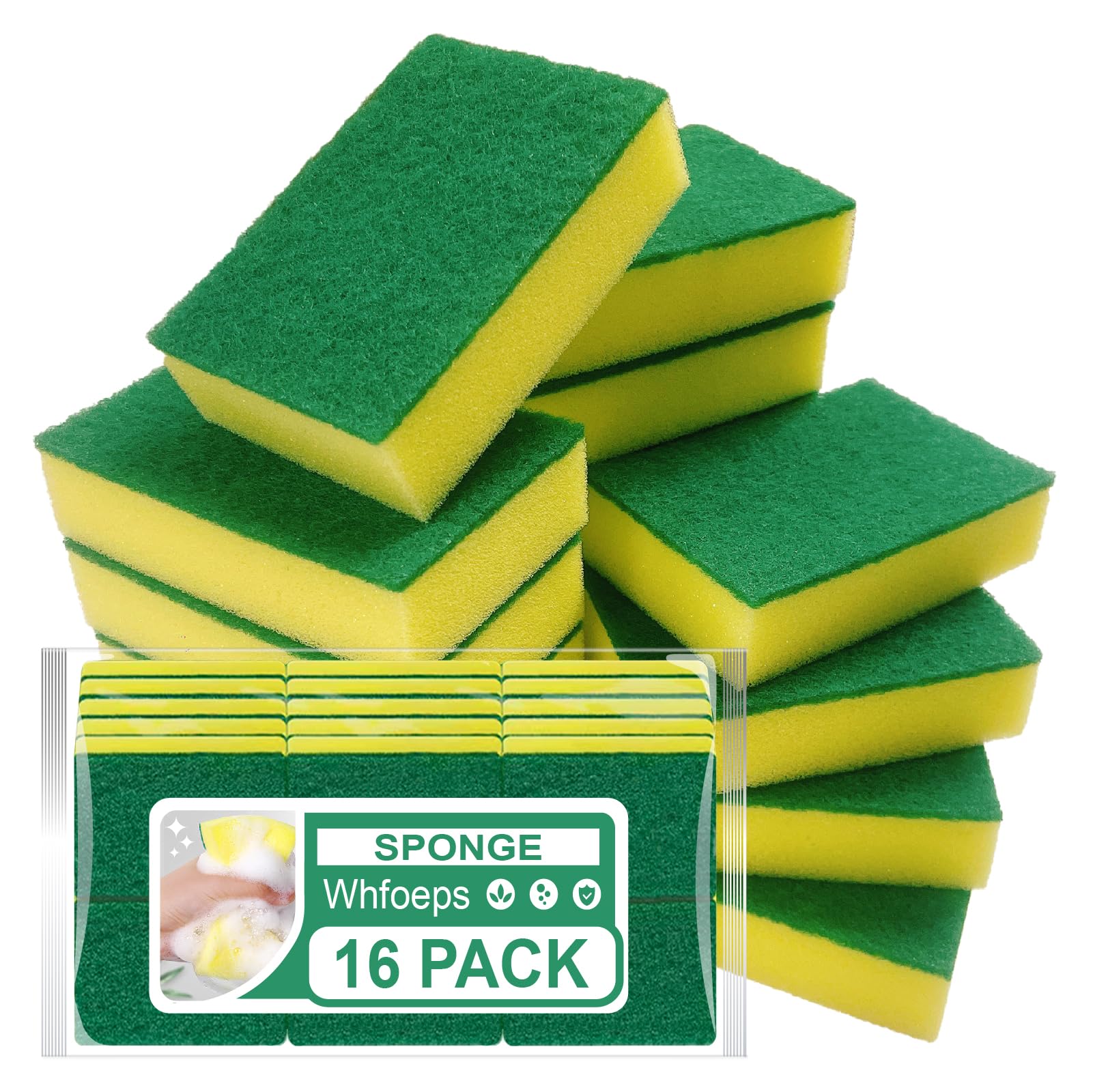 Photo 1 of ***MISSING ITEMS***
Sponges Kitchen 16 Count, Heavy Duty Scrub Sponges for Cleaning, Effortlessly Clean Your Stovetop, Sinks, Stoves, Appliances