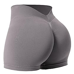 YEOREO Workout Scrunch Shorts Women 3.6" V Back Gym