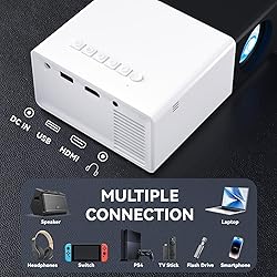 Projector with WIFI, iGRR Mini Projector for Home