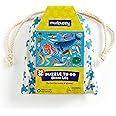 Mudpuppy Ocean Life Puzzle to Go, 36 Pieces, 12 x 9” – Great for Kids Age 3+ – Packaged in Travel-Friendly Drawstring Fabric 