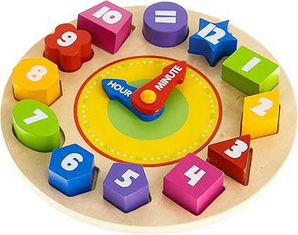 Tooky Toy Clock Puzzle Children Toys