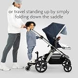 Lascal BuggyBoard Maxi+ Universal Buggy Board with Saddle Black view 3