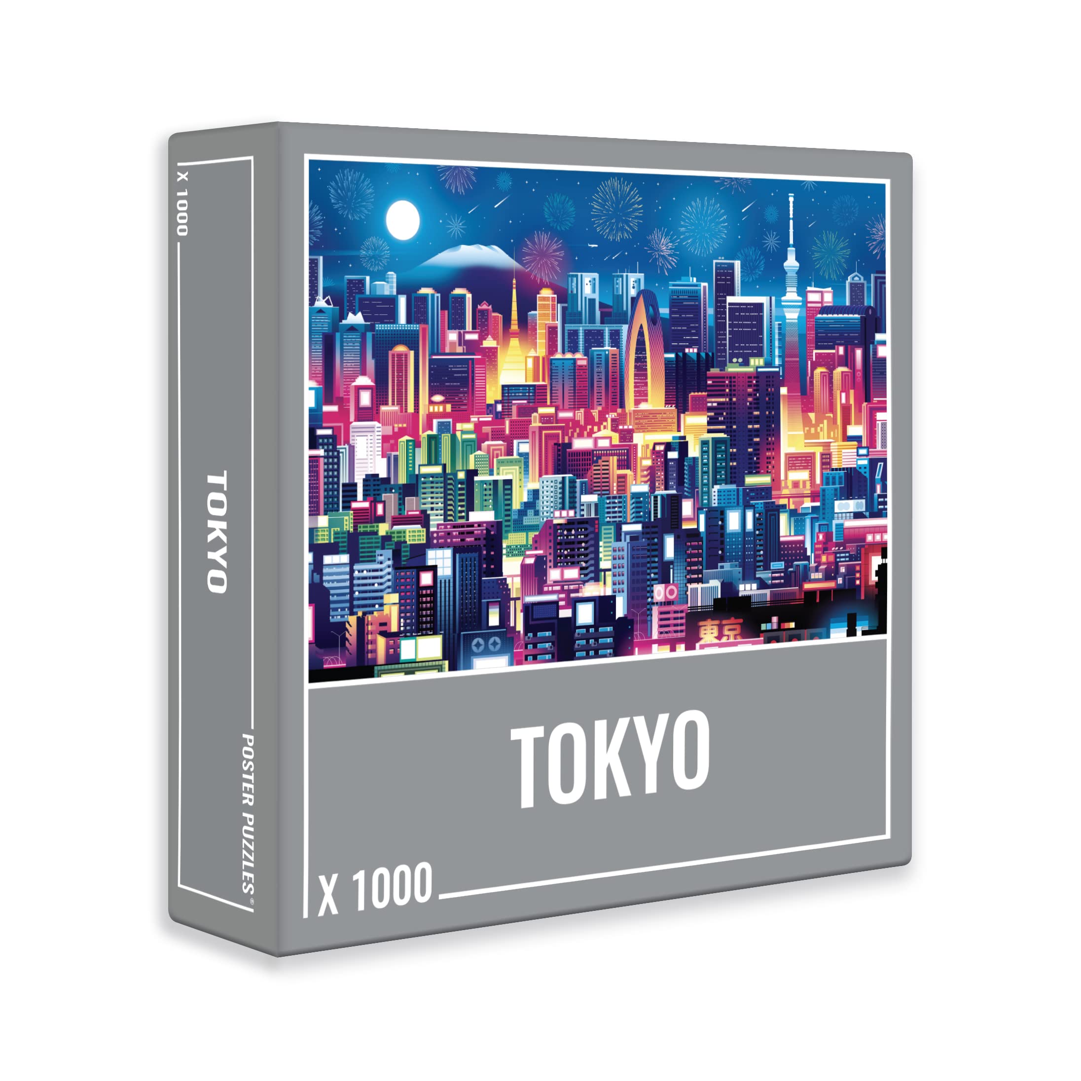 Cloudberries Tokyo Puzzle: Jigsaw Puzzles For Adults 1000, Japan Puzzle with Cool Tokyo Skyline, 1000 Piece Jigsaw Puzzles for Adults