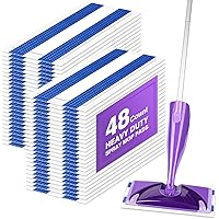 KEEPOW Reusable Mop Pads For O Cedar Hardwood Floor'N More Mop - 15x8 Inch, 2 Pack, Machine Washable