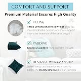HAMO Outdoor Garden Chair Cushions Set of 2 Dark Green 45x50 cm view 3