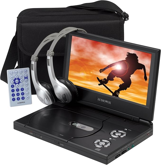 Audiovox D1909PK Slim Line Portable 9Inch LCD DVD Player