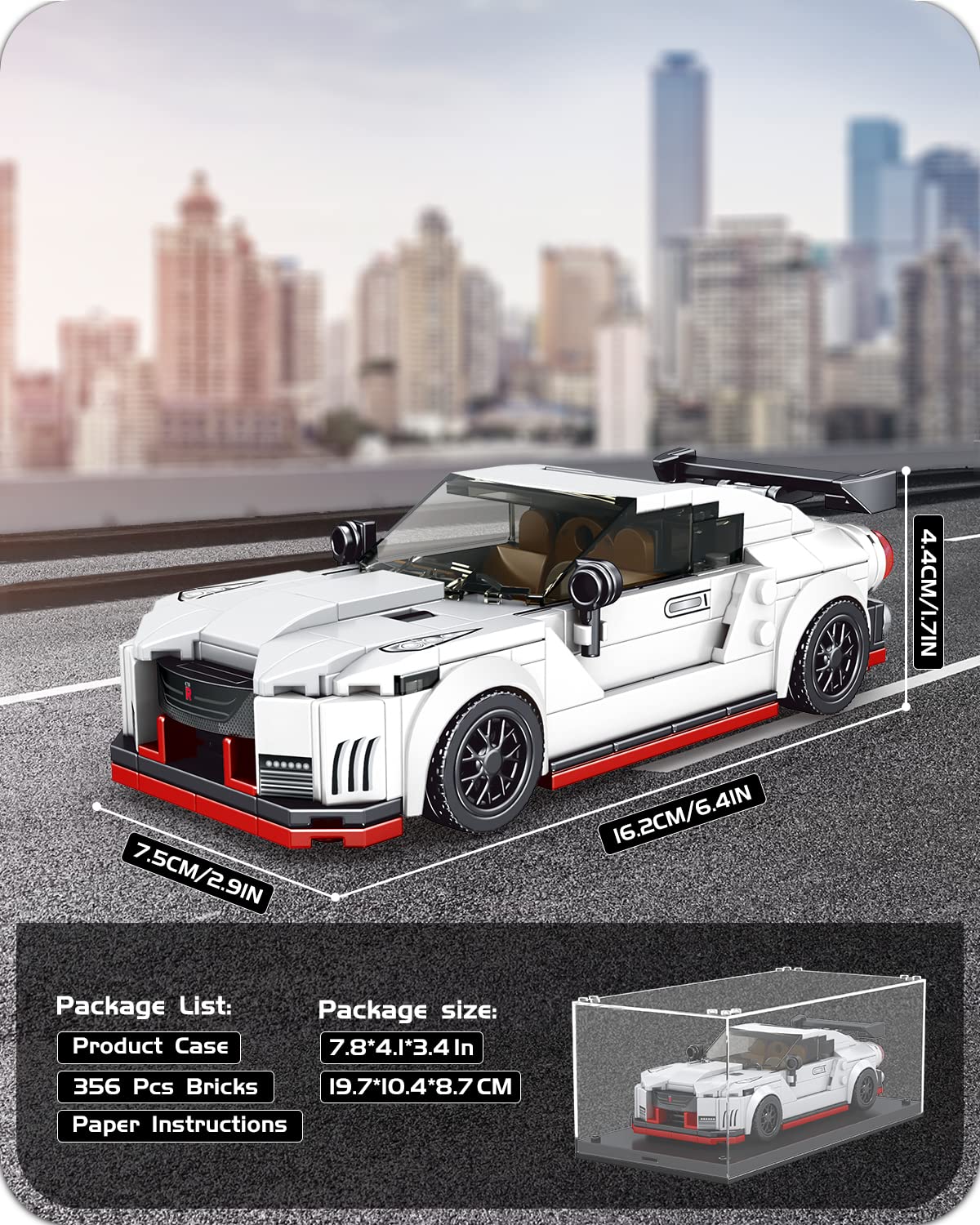 Mua Mould King Speed Champion Nissan GTR Car Models Building Toys with ...