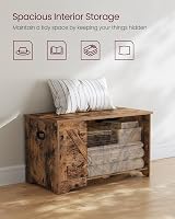 VASAGLE Storage Chest Bench 40x80x46 cm Rustic Brown LSB062T01 view 4