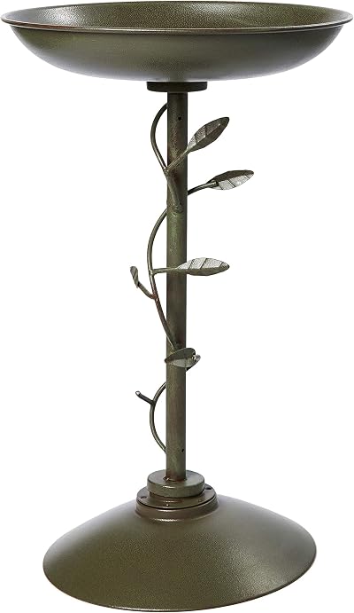 Peckish Secret Garden Bird Bath Green 10 x 40 x 60 cm