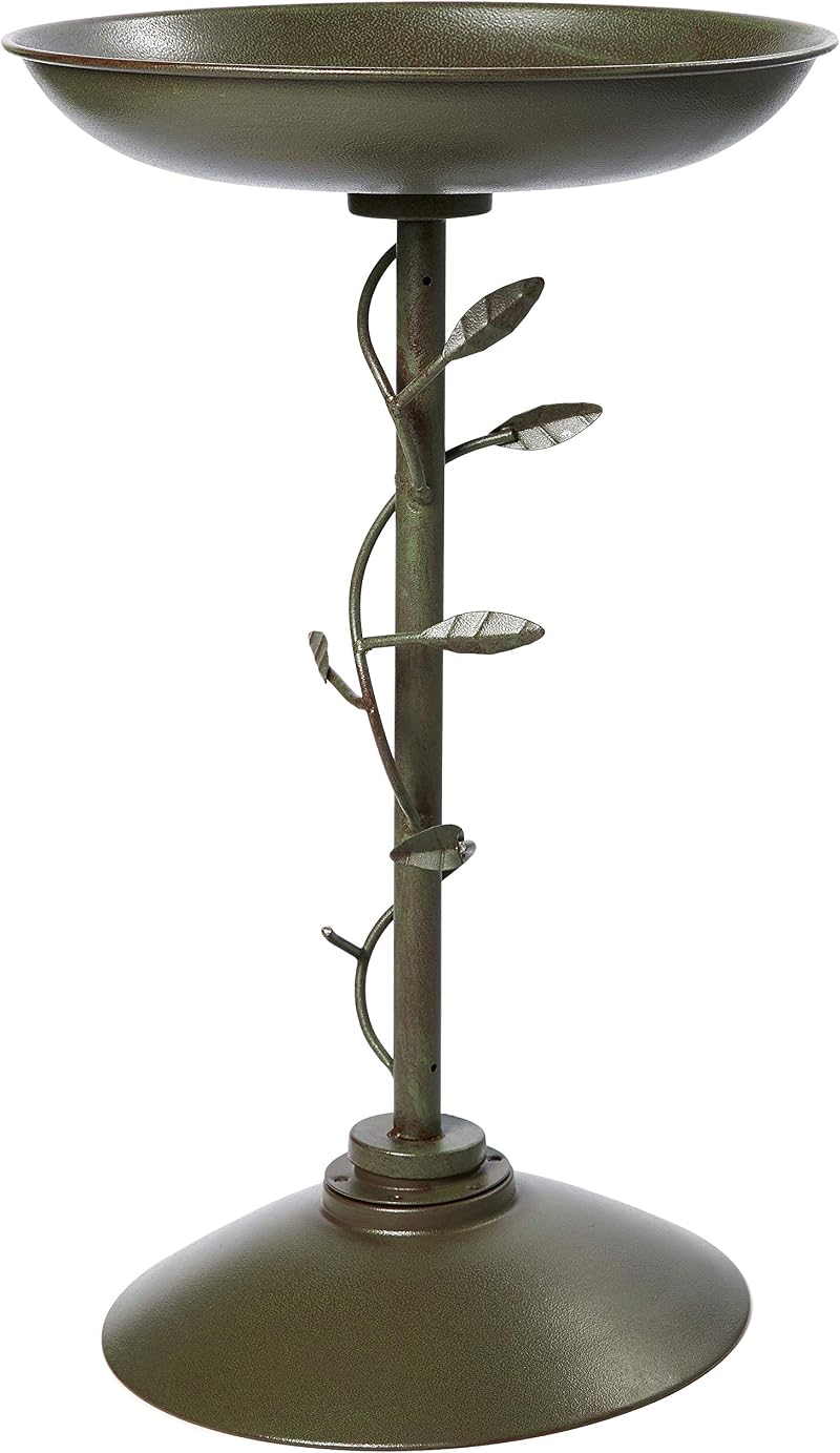 Peckish Secret Garden Bird Bath Green 10 x 40 x 60 cm