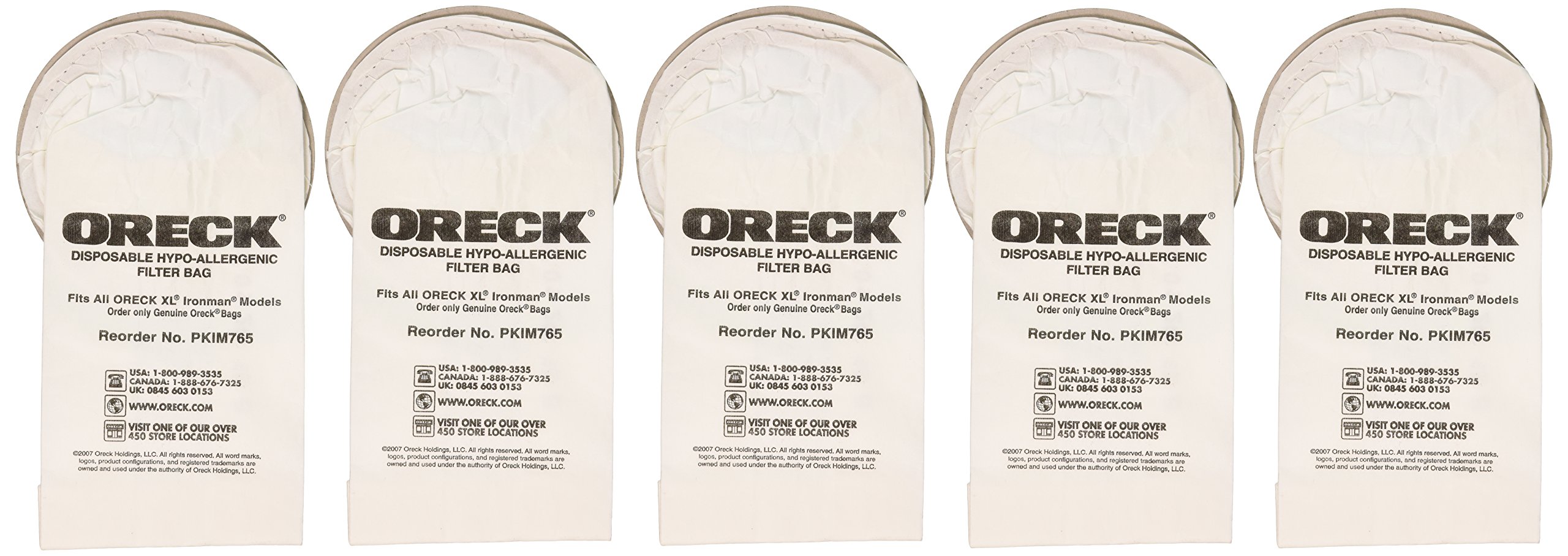 Oreck Paper Bag, Ironman Canister (Pack of 5)