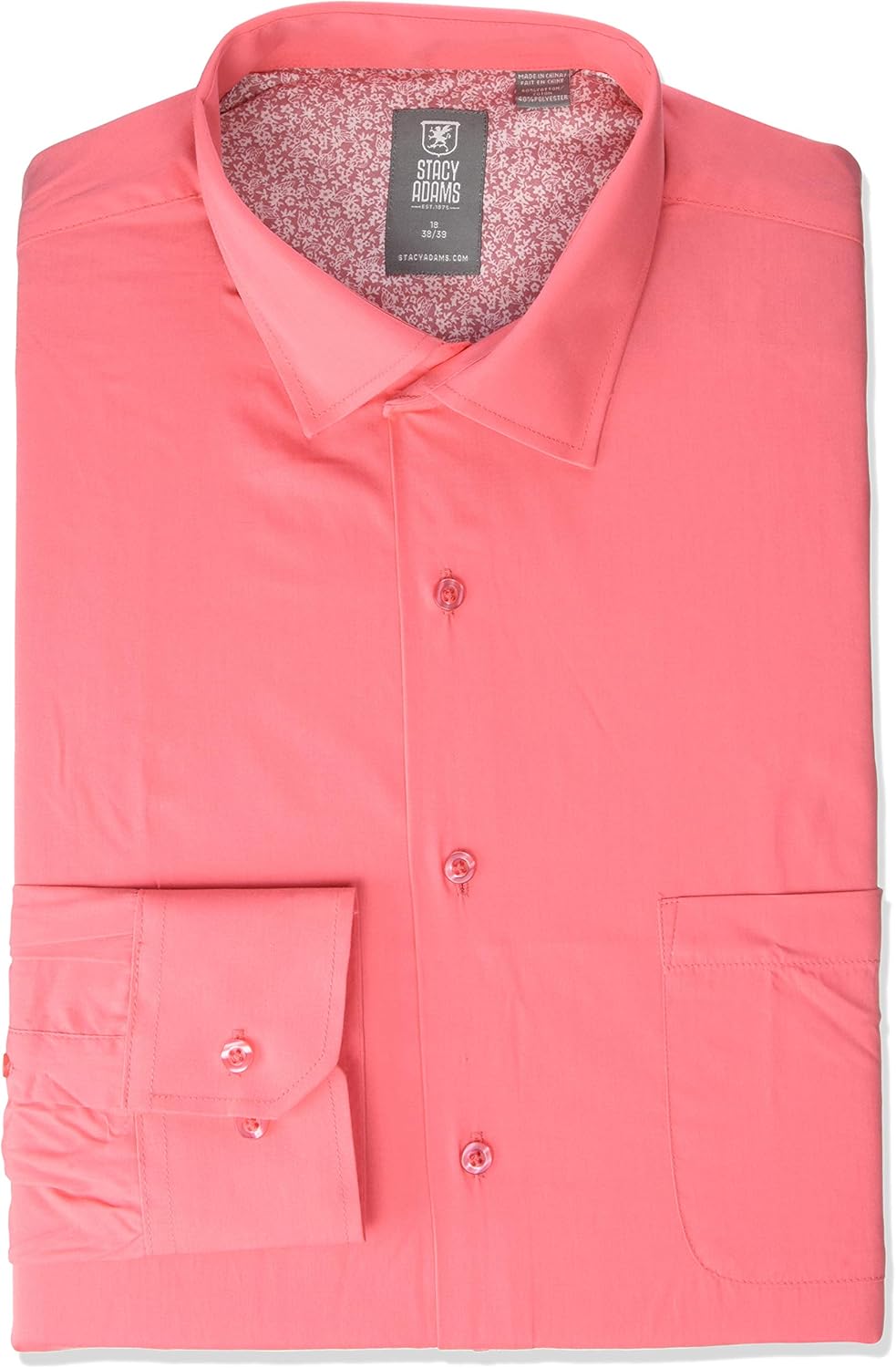 STACY ADAMS Men's Big-Tall 39000 Solid Dress Shirt: Clothing