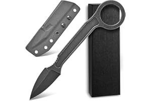 Ccanku C1134 Fixed Blade Knife,D2 Blade Stainless Steel Handle EDC Tool Knife for Survival, Camping Outdoor with K Sheath(Blade)