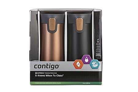 Contigo Pinnacle 2-Pack Thermal Mug Bronze/Black L