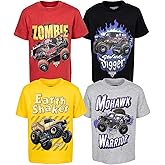 Monster Jam El Toro Loco Zombie Maximum Destruction 4 Pack Graphic T-Shirts Toddler to Big Kid