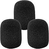 Dlh Western Replacement Mic Foam Windsock Compatible with Shure SM57 545 Beta SM57A, Pack of 3