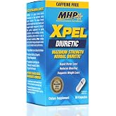 MHP Xpel Maximum Strength Diuretic Water Pills, Caffeine-Free, 80 Capsules | Natural Herbal Diuretic, Vitamin B-6, Uva Ursi,&amp; Dandelion Root | Water Retention Relief, Weight Loss Support | 80 Caps