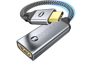 Warrky USB C to HDMI Adapter 4K, [Anti-Interference Gold-Plated Connector] Type C to HDMI Adapter, Thunderbolt 3/4 Compatible with Apple iPad Pro/Air, MacBook Pro/Air, iMac, Samsung Galaxy, Surface