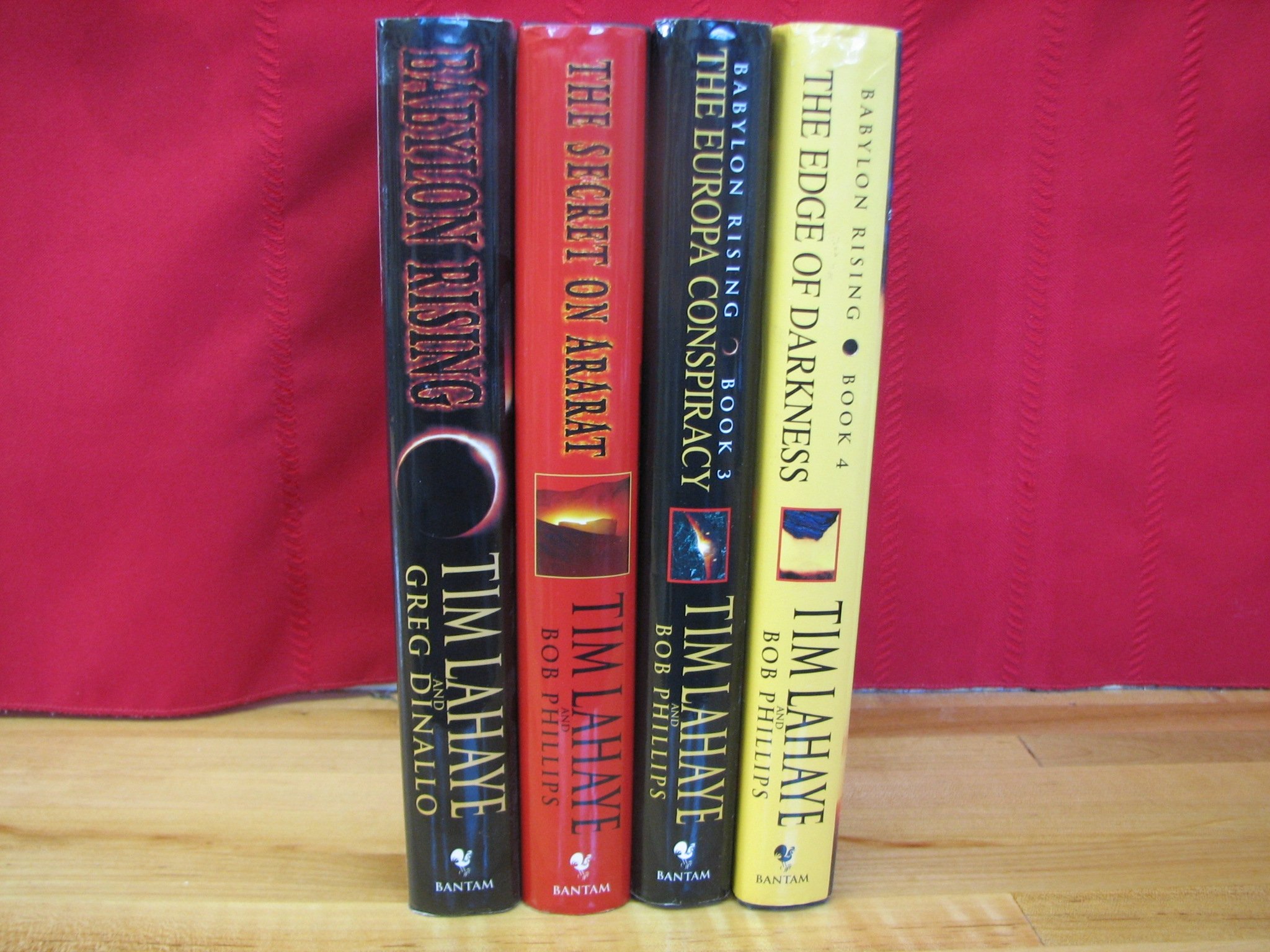 Babylon Rising Series Complete Set Volumes 1 4 By Tim Lahaye Hardcover Babylon Rising The Secret On Ararat The Europa Conspiracy The Edge Of Darkness Tim Lahaye Bob Phillips Greg Dinallo Amazon Com Books