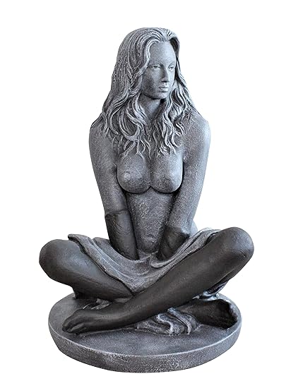 Tiefes Kunsthandwerk Dekofigur Sexy Lady - erotische Frauenfigur als Deko - schöne nackte Frauen Statue als Wohndeko