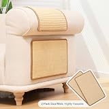 FUKUMARU Cat Scratching Mat 2 Packs 50x30 cm Natural Sisal Floor Wall Scratcher view 7