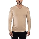 X RAY Mens V Neck Sweater, Basic Slim Fit Pullover, V-Neck Dress Sweater for Men Fall Winter (Available in Big & Tall)